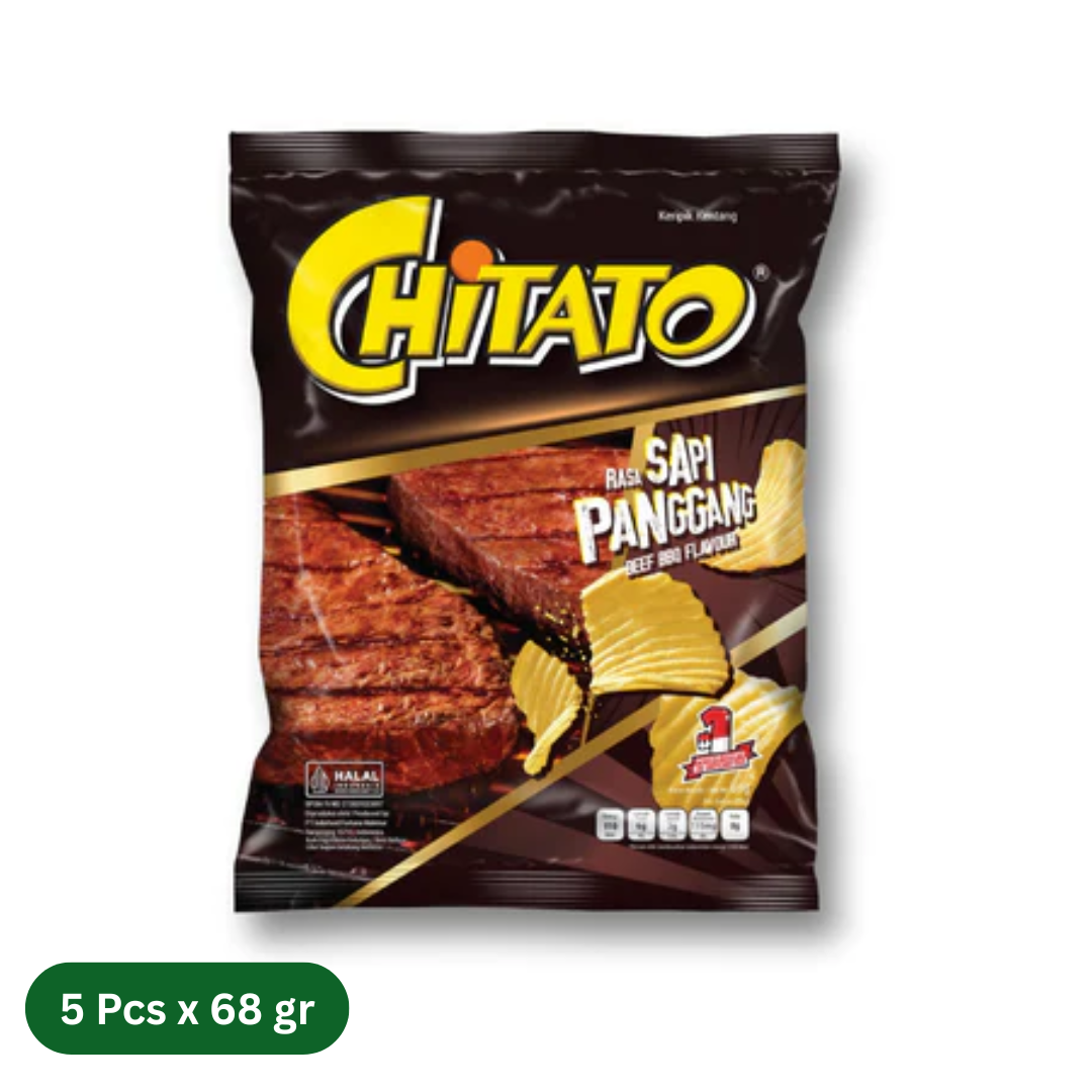 5 Packs of Chitato Beef BBQ Flavour (5 x 68 gr)