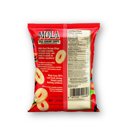 MOLA Real Shrimp Chips – Lime Chili Flavor (40g)